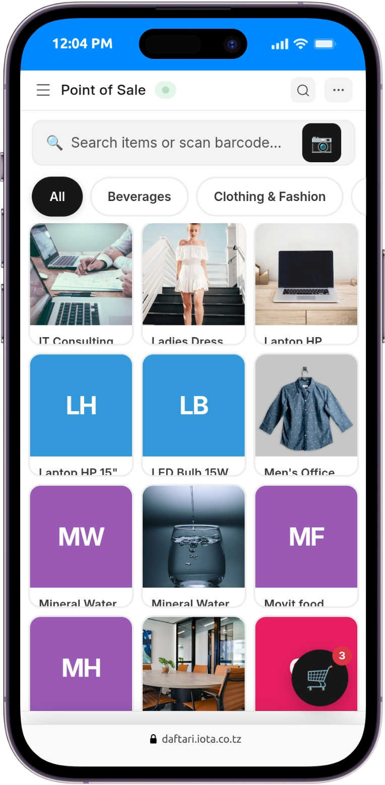 POS Mobile View